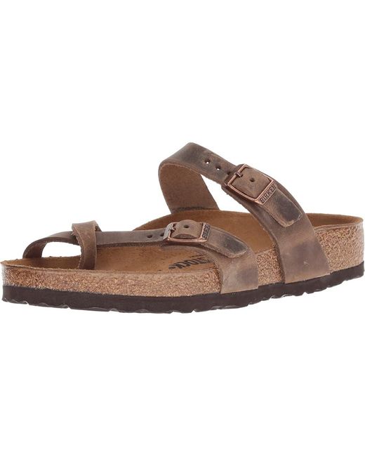 Birkenstock Brown Mayari Oiled Leather Sandals