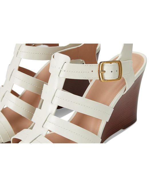 Cole Haan White Josie Fisherman Wedge Sandals Sandals 8 B
