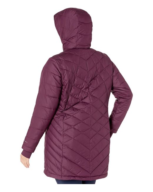 columbia heavenly long hooded jacket plus size