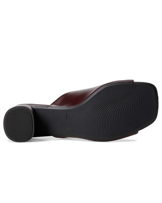 Vagabond Brown Piper Mule Sandals, Leather