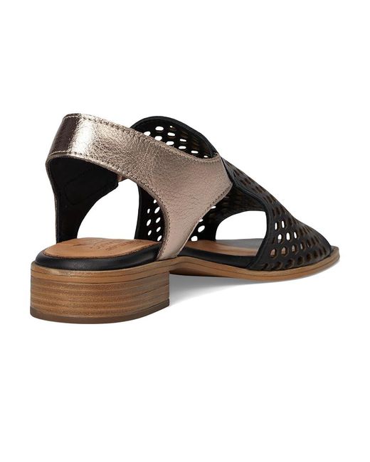 Spring Step Black Gosset Sandals, Leather