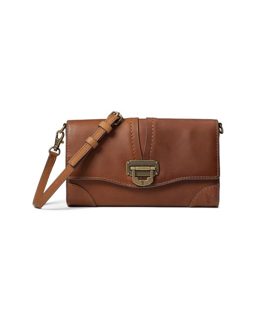 Frye Piper Wallet Crossbody in Brown Lyst