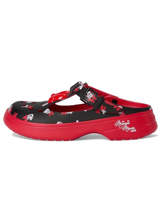 CROCSTM Red Minnie Mouse Mary Jane Multi Size 4 Uk / 5 Uk