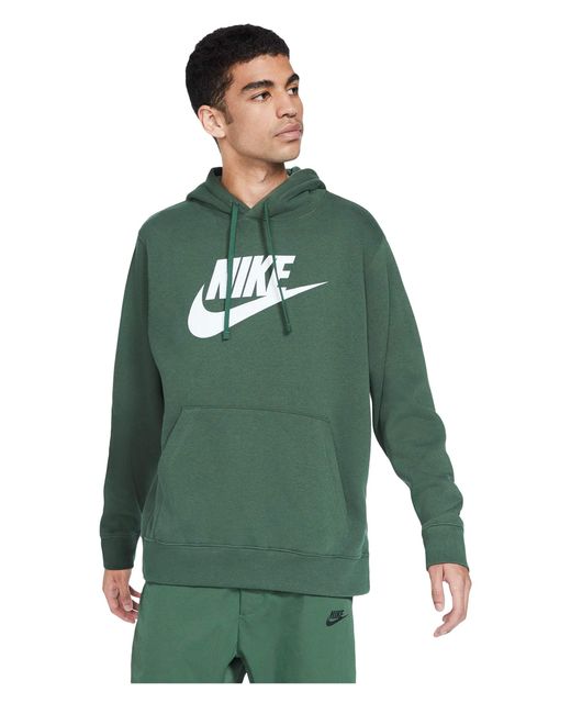 Nike Green Nsw Club Hoodie Pullover Graphics for men