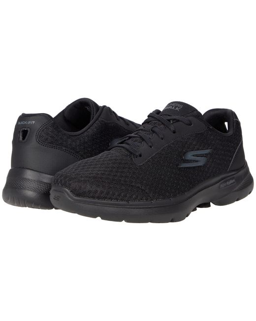 Skechers Synthetic Go Walk 6 Iconic Vision in Black | Lyst