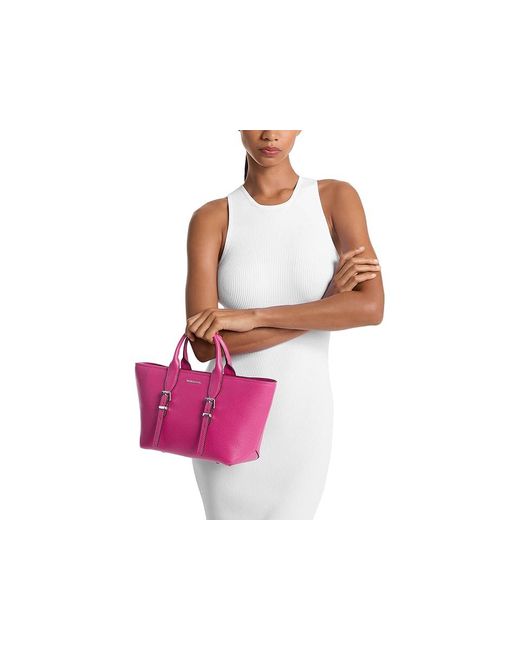 MICHAEL Michael Kors Pink Moore Small Satchel Satchel Handbags, Polyester