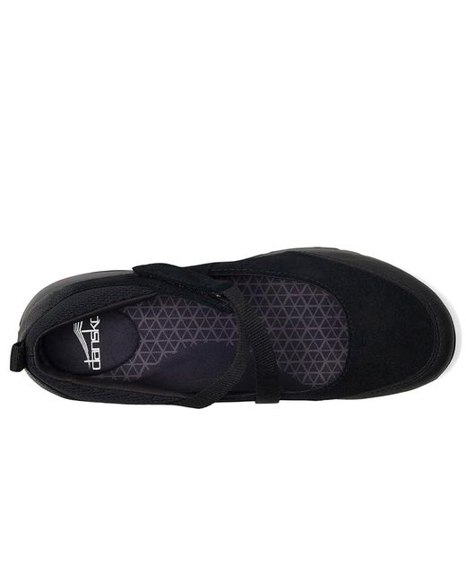 Dansko Black Primrose Flat Shoes, Leather