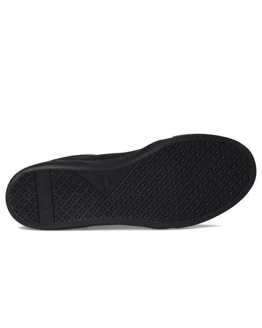 Lacoste Black Bayliss Leather Sneakers Shoes 9.5 D for men