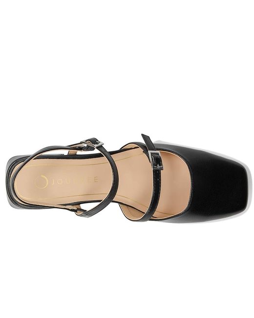 Journee Collection Black Gretchenn Flat Shoes, Faux Leather
