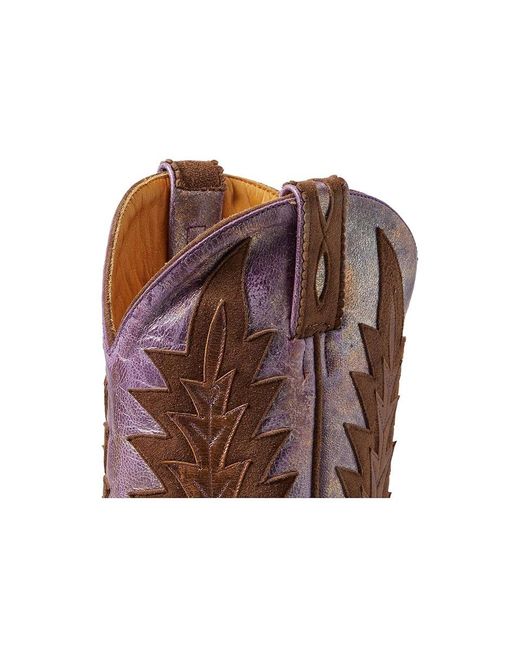 Old Gringo Brown Nevada Overlay Cowboy Boots Nut/Cream, Leather