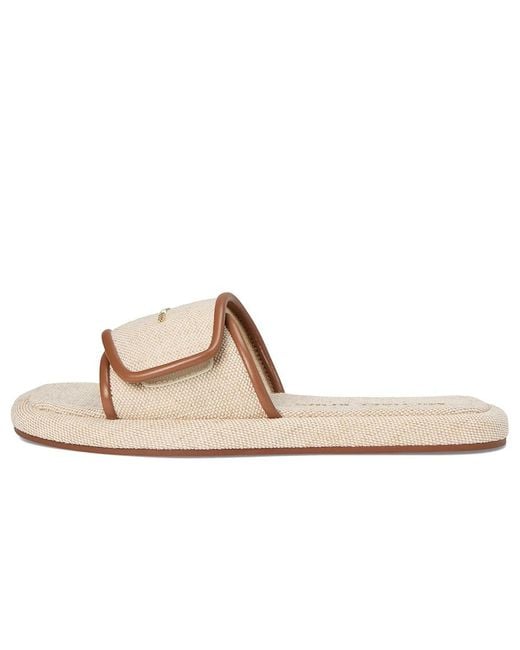 MICHAEL Michael Kors Black Suki Flat Slide Sandals