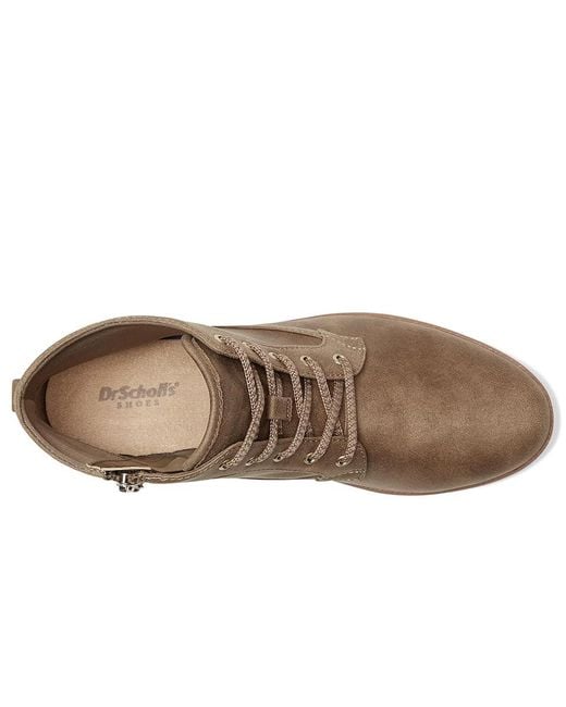 Dr. Scholls Brown Northstar Lace-Up Short Boots Boots, Synthetic