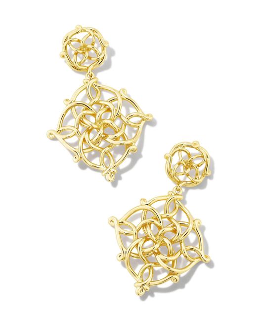 Kendra Scott Kelly Statement Earrings in Metallic Lyst
