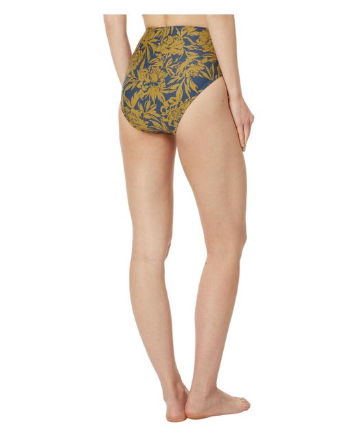 Madewell Gray High-waisted Bikini Bottom In Floral