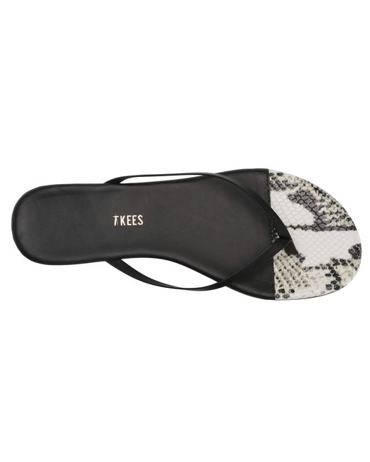 TKEES Leather Flip-flop-french Tips in Blue - Lyst