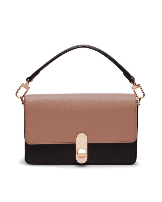 Anne Klein E/w Convertible Flap Shoulder Bag With New Turnlock in