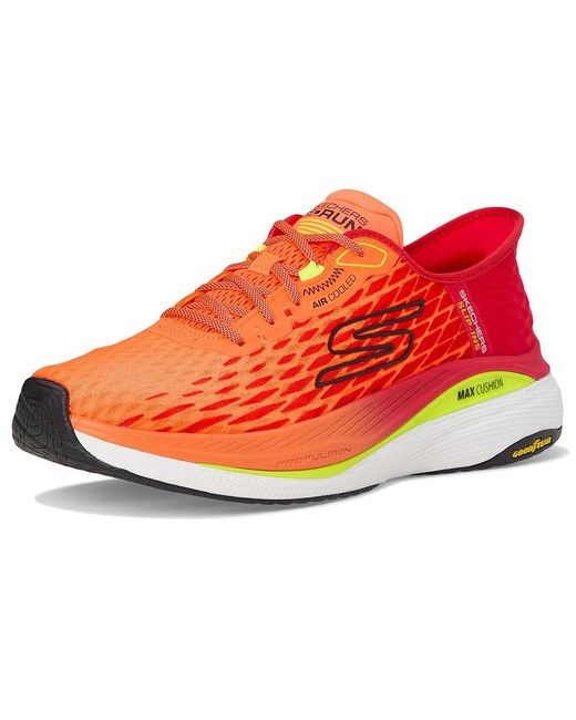 Skechers Red Hands Free Slip-Ins Max Cushioning Propulsion Shoes/Multi 7 D for men