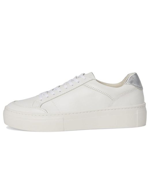 Vagabond White Zoe Platform Shoes 2, Leather