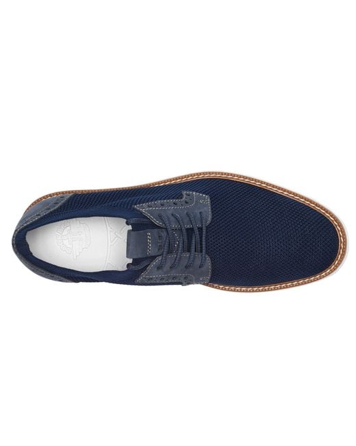 Dockers Men's Einstein Knit/Leather Navy Colored Oxford Shoes NIB