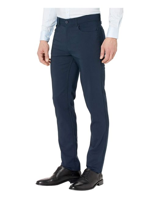 Calvin Klein Tech Woven Five-pocket Casual Pants in Black for Men | Lyst