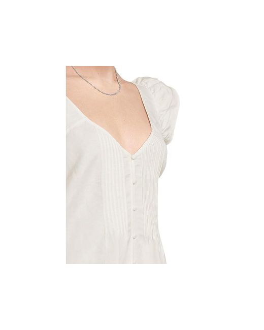 Sanctuary Blue The Time Shell Clothing Xl (Us 14) Cotton/Polyester/Rayon