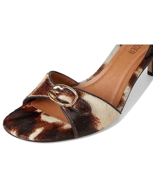 Steve Madden Brown Henrietta Sandals, Leather