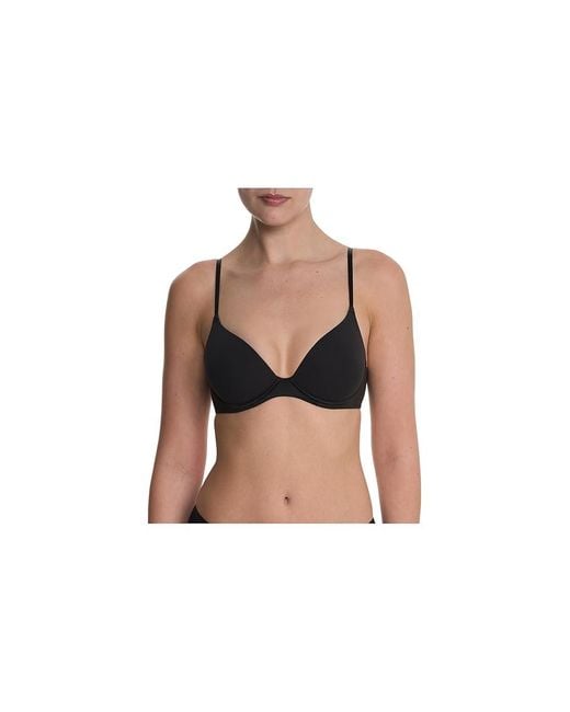Natori Black Soft Focus Convertible Demi T-Shirt Bra Bra, Elastane/Nylon
