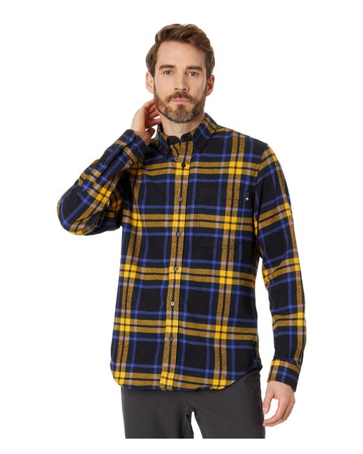 Timberland Blue Long Sleeve Heavy Flannel Plaid for men