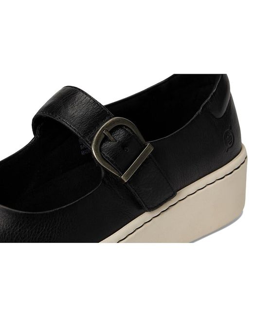Born Black Mira Mj Shoes, Leather/Suede