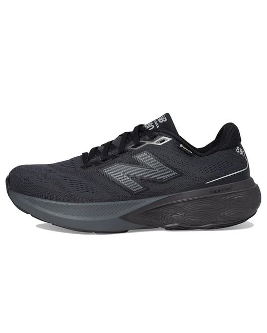 New Balance Black Fresh Foam X 880 V15 Gore-Tex(R) Running Shoes/Castlerock/ Metallic 7.5 Ee for men