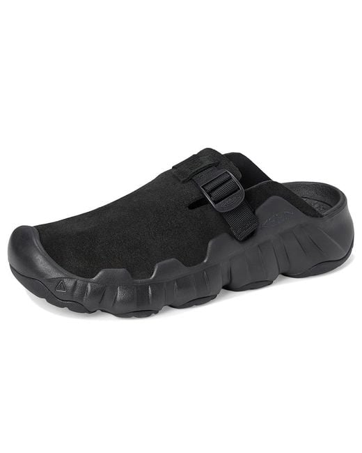 Keen Black Hyperport Clog Leather Shoes/ 10 B