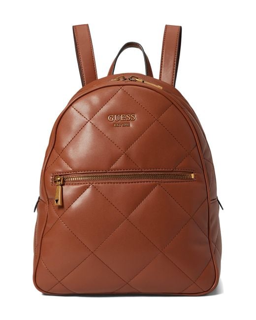 Guess Vikky Backpack in Brown Lyst