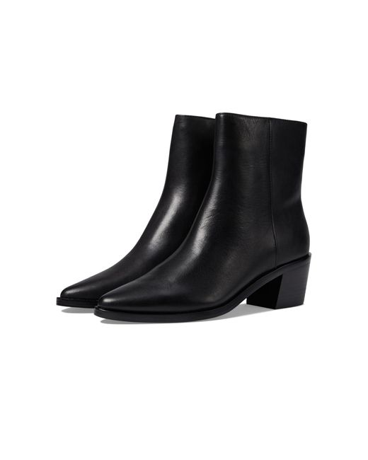 Madewell Black The Everten Ankle Boot In Leather