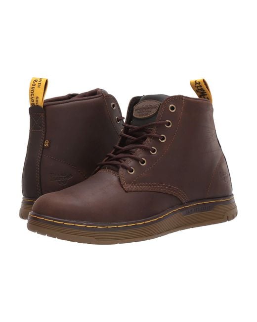 Dr. Martens Ledger Steel Toe Sd in Brown for Men Lyst