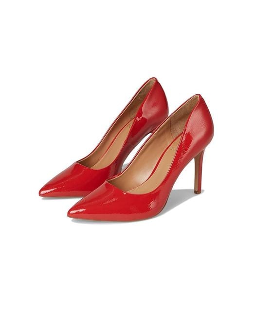 Vince Camuto Red Savilla Classic Pumps High Heels, Leather/Rubber