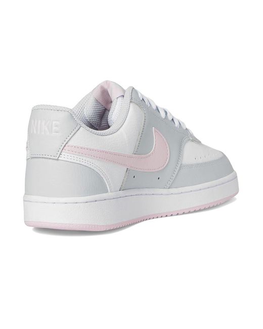Nike White Court Vision Low Shoes Pure Platinum/ Foam/ Synthetic