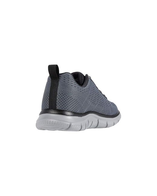 Skechers Gray Track Moulton Shoes Charcoal/ 7 D for men