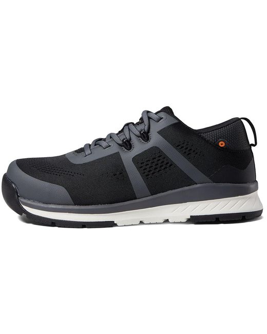 Bogs Black Sandstone Knit Low Tr Composite Safety Toe (Dark) Shoes