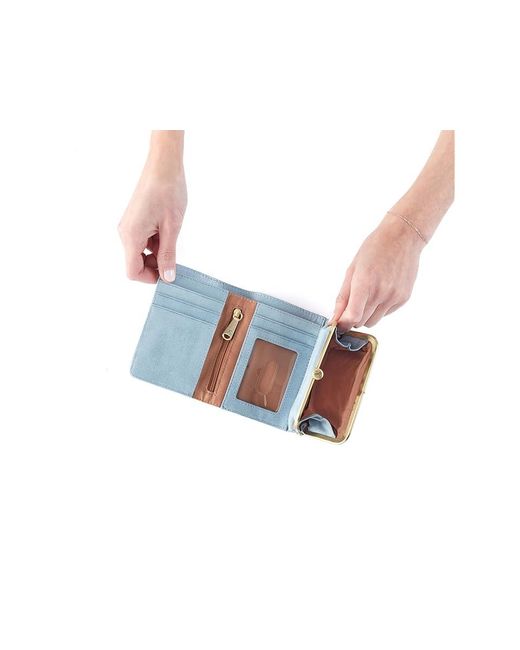 Hobo International Black Robin Compact Wallet Wallet, Leather