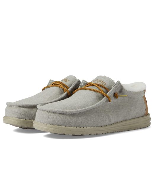 hey dude wally womens light grey