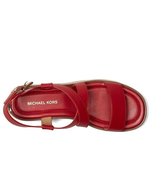 MICHAEL Michael Kors Red Lynn Espadrille Sandal Sandals, Synthetic