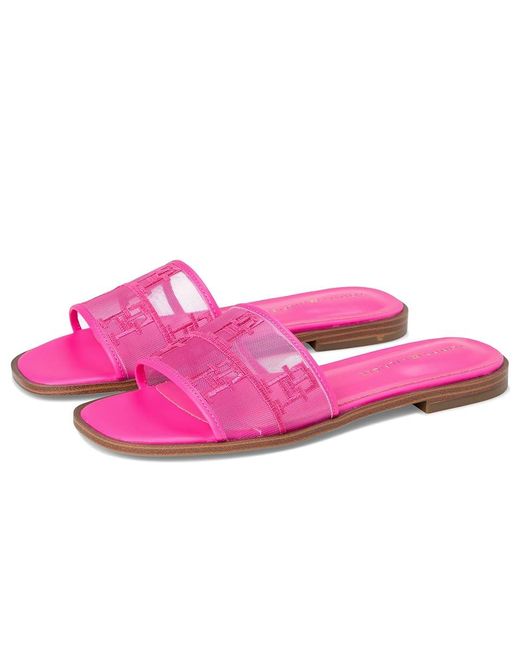 Tommy Hilfiger Pink Tesia Sandals, Synthetic