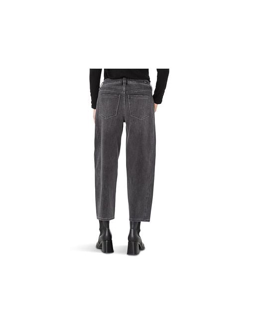 Liverpool Los Angeles Black The Barrel Mid-Rise Jeans Jeans, Cotton/Denim/Lycra