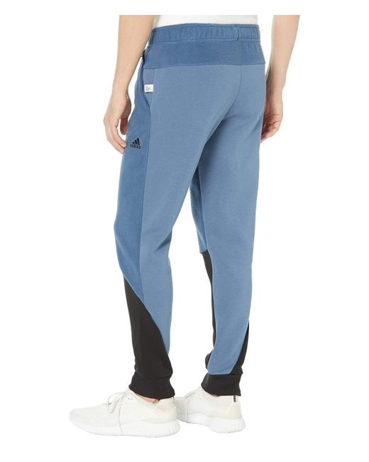 adidas Color-block Sherpafleece Pants in Blue Men Lyst