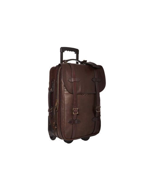 Filson Medium Weatherproof Rolling Carry-on Bag (sierra Brown) Carry On Luggage for men