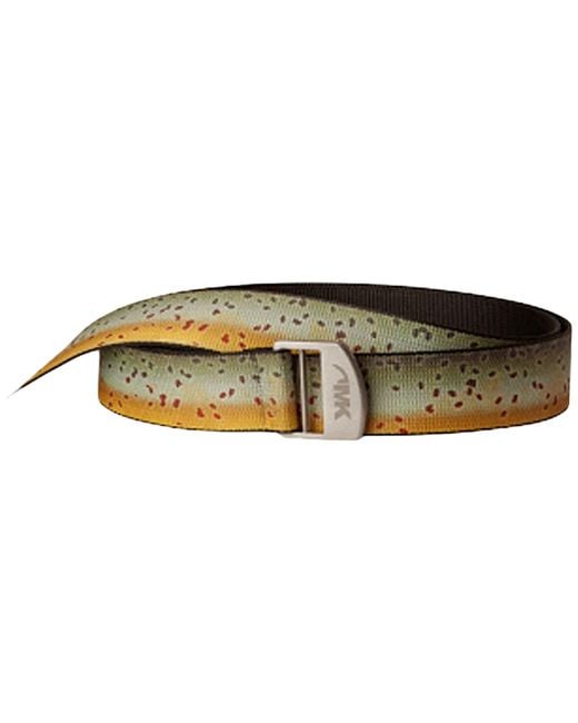 Mountain Khakis Brown Trout Webbing Belt (cutthroat Trout) Belts for men