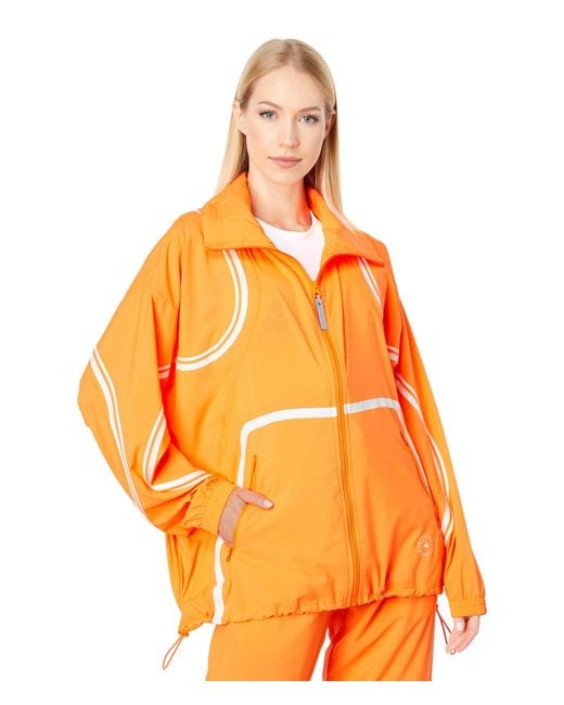 Adidas By Stella Mccartney Synthetic Truepace Woven Trainingsuit Jacket Hb6079 In Orange Lyst 5730