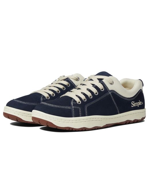 Simple Os Suede In Navy Blue Lyst