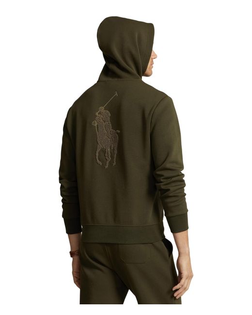 Olive green men's polo ralph lauren sweatpants and hoodie sales
