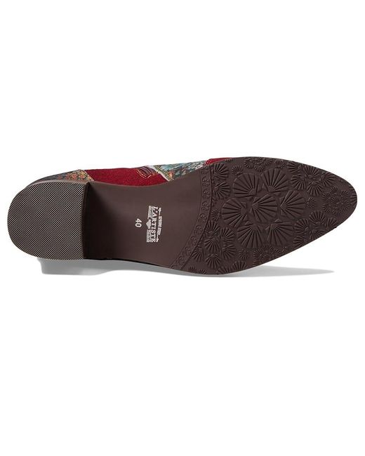 Spring Step Red Lady Luck (Bordeaux Multi Suede) Shoes